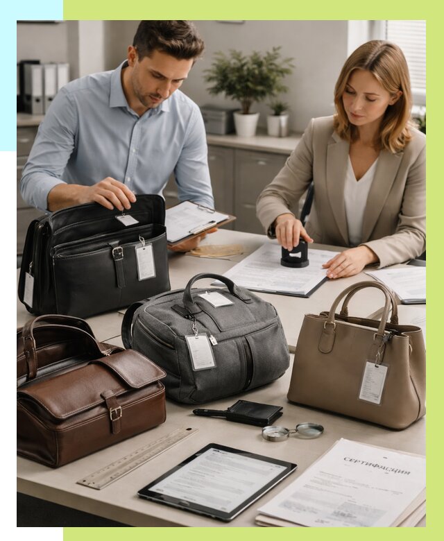 Сертификация сумок в Михайловке от 7625 руб. | Алешин-Мхл