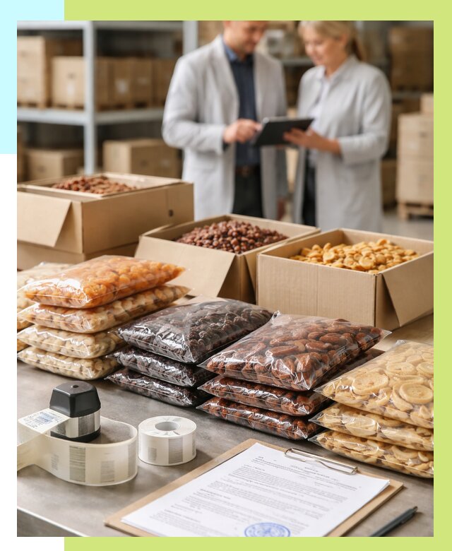 Сертификация сухофруктов в Михайловке от 12200 р. | Алешин-Мхл под ключ