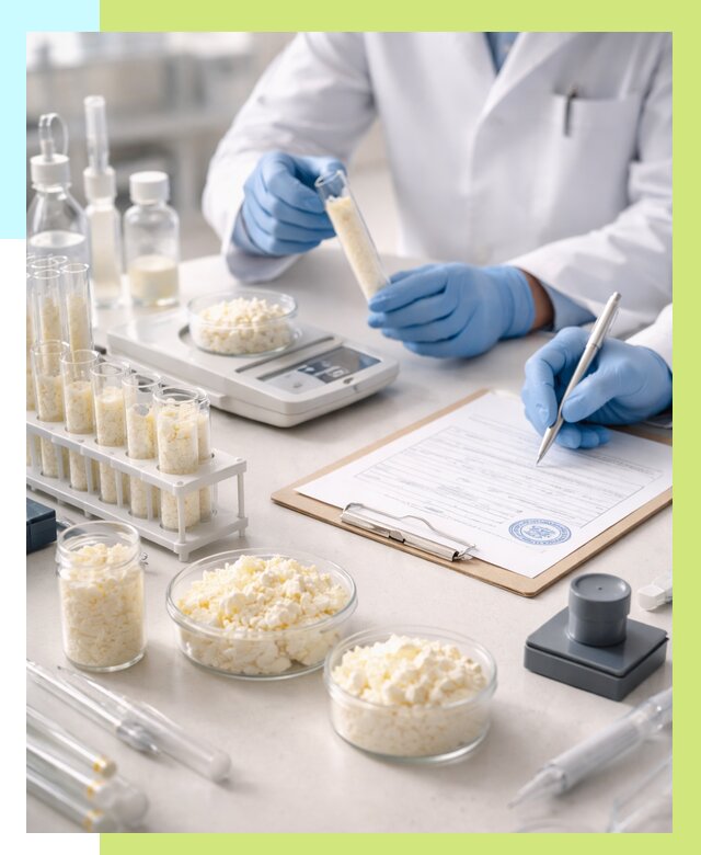 Сертификация творога в Михайловке от 12200 р. под ключ | Алешин-Мхл