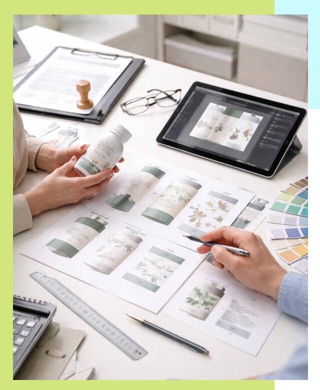 Профессиональная разработка дизайна и текста этикетки продукции в Михайловке