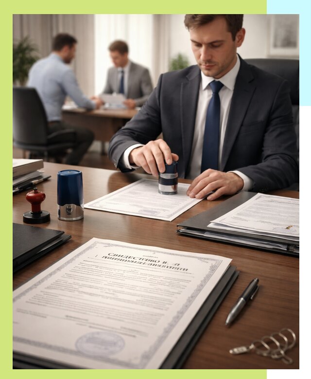 Оформление свидетельства о государственной регистрации в Михайловке