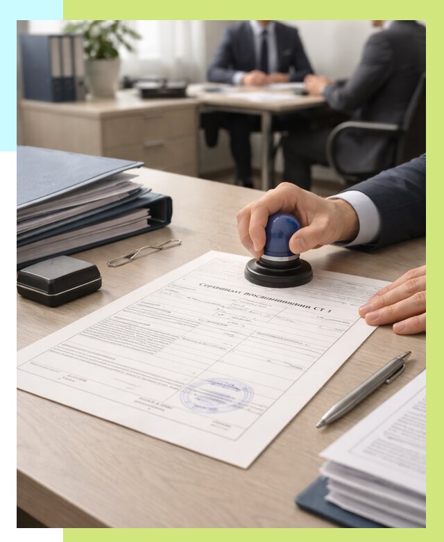 Сертификат происхождения СТ 1 в Михайловке от 4575 р. | Алешин-Мхл